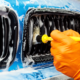 auto-detailing-showing-cleaning-front-grill