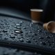 leather seats with spilled drink