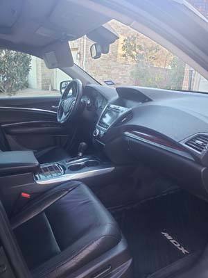 Acura MDX front seats mats  dash after