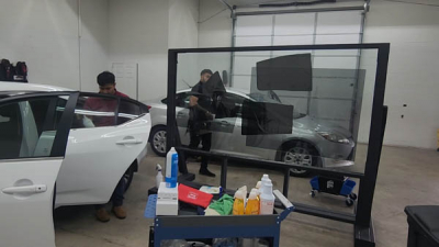 Tinting application in process