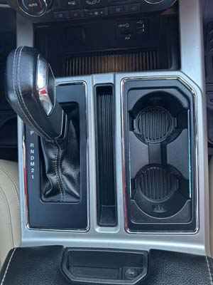 F150 console and cup holders after image